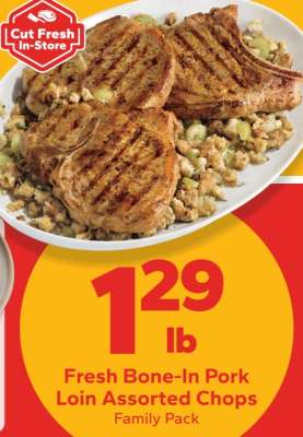 Fresh Bone-In Pork Loin Assorted Chops
