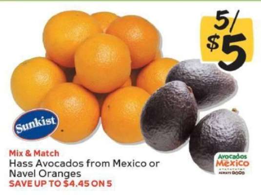 Hass Avocados from Mexico or Navel Oranges