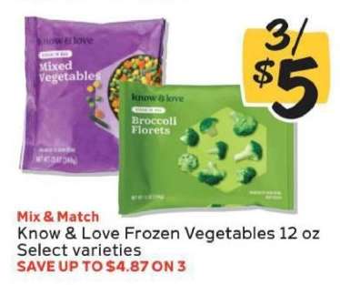 Know & Love Frozen Vegetables