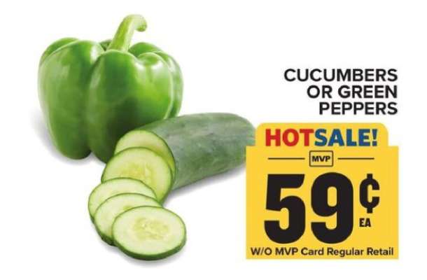 Cucumbers or Green Peppers
