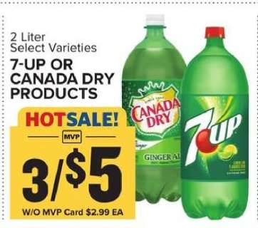 7-UP or Canada Dry Products