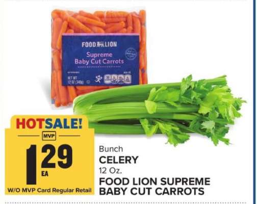 FOOD LION SUPREME BABY CUT CARROTS