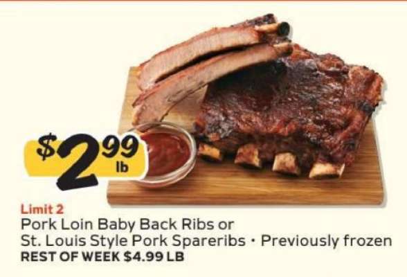 Pork Loin Baby Back Ribs or St. Louis Style Pork Spareribs