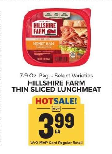 Hillshire Farm Thin Sliced Lunchmeat