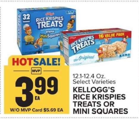 Kellogg’s Rice Krispies Treats or Mini Squares
