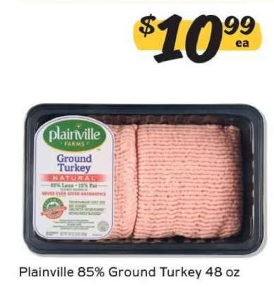 Plainville 85% Ground Turkey