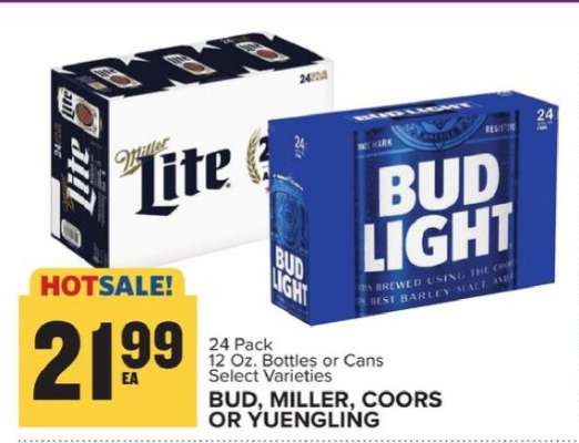 Bud, Miller, Coors or Yuengling