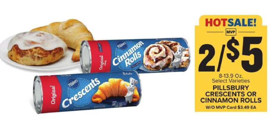 Pillsbury Crescents or Cinnamon Rolls*