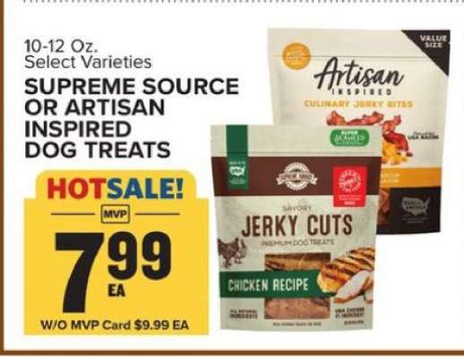 SUPREME SOURCE OR ARTISAN INSPIRED DOG TREATS