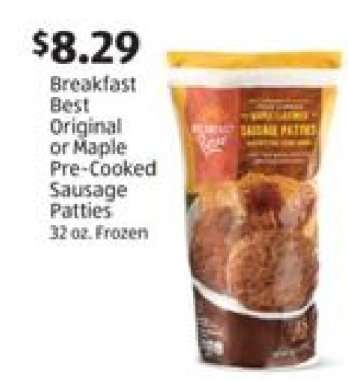 Breakfast Best Original or Maple Pre-Cooked Sausage Patties