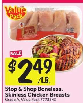 Stop & Shop Boneless, Skinless Chicken Breasts