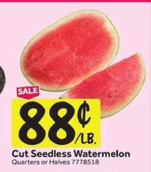 Cut Seedless Watermelon