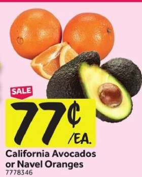California Avocados or Navel Oranges