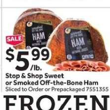 Stop & Shop Sweet or Smoked Off-the-Bone Ham