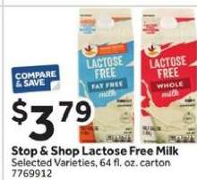 Stop & Shop Lactose Free Milk