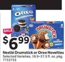 Nestlé Drumstick or Oreo Novelties