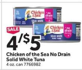 Chicken of the Sea No Drain Solid White Tuna