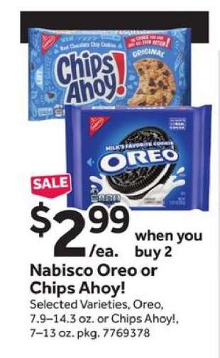 Nabisco, Oreo or Chips Ahoy!