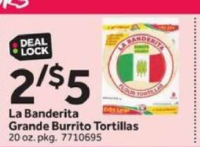 La Banderita Grande Burrito Tortillas