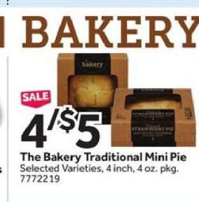 The Bakery Traditional Mini Pie