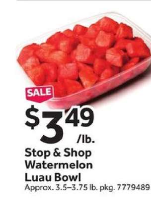 Stop & Shop Watermelon Luau Bowl