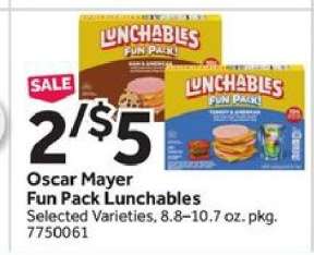 Oscar Mayer Fun Pack Lunchables
