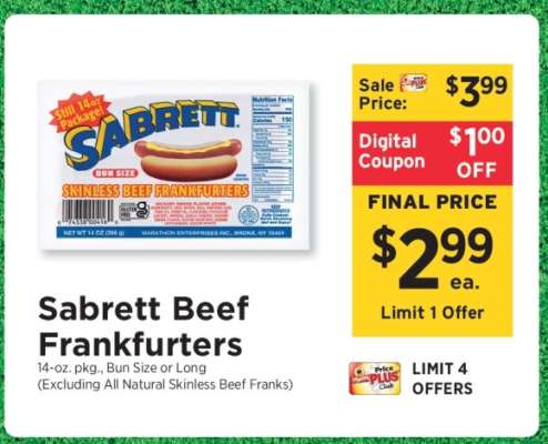 Sabrett Beef Frankfurters