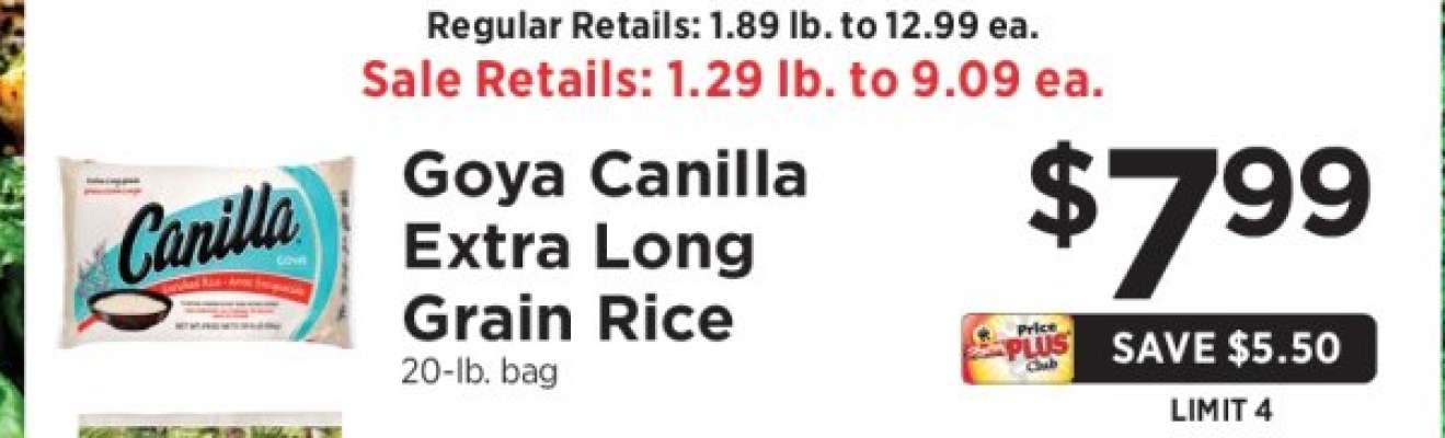 Goya Canilla Extra Long Grain Rice