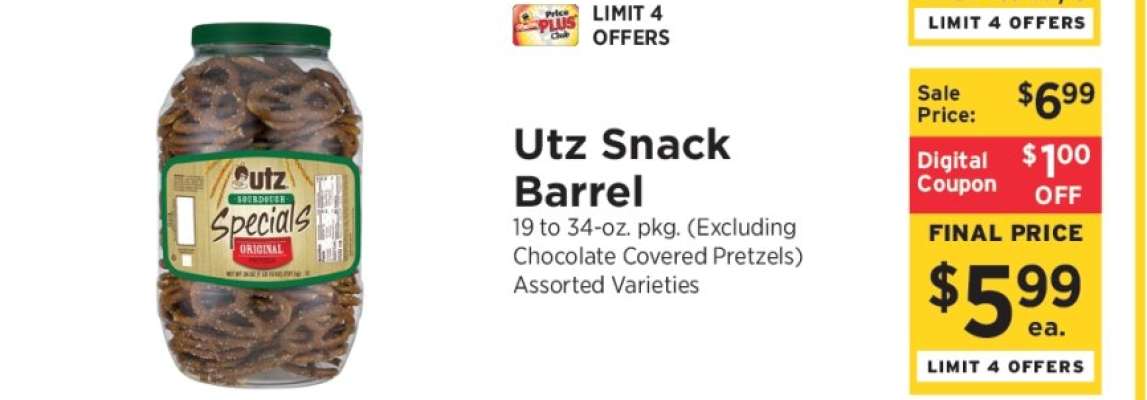Utz Snack Barrel