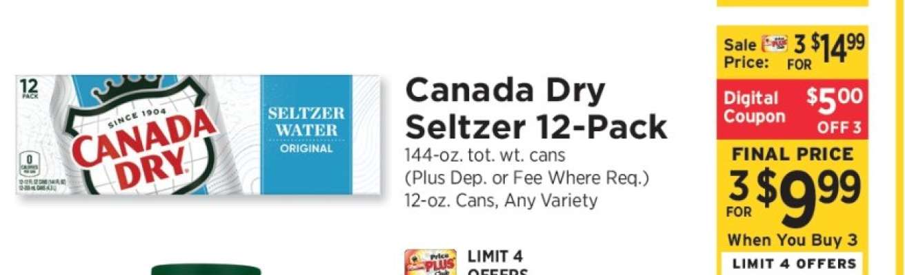 Canada Dry Seltzer 12-Pack