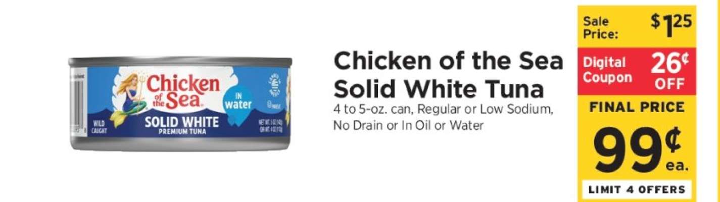Chicken of the Sea Solid White Tuna