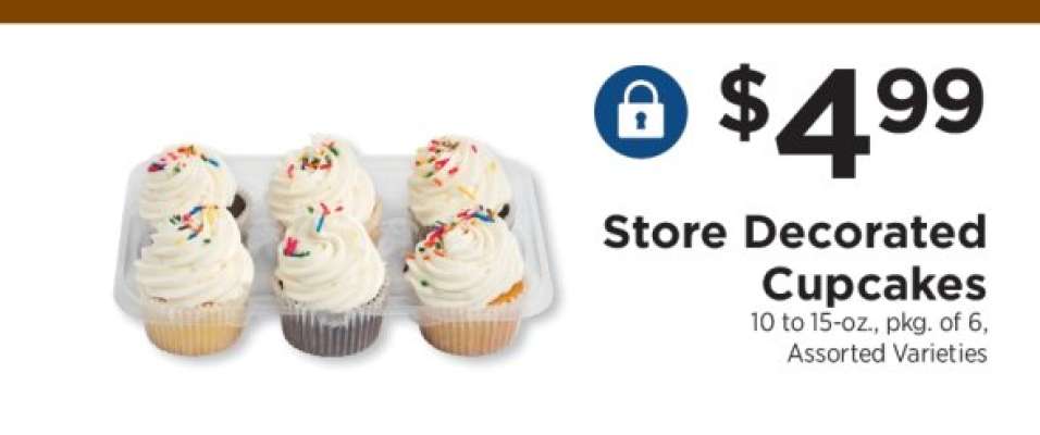 Store Decorated Cupcakes