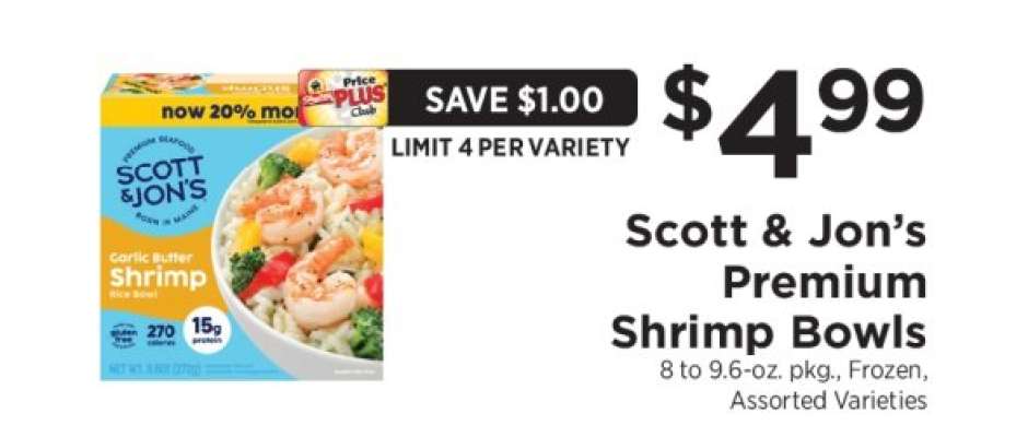Scott & Jon's Premium Shrimp Bowls