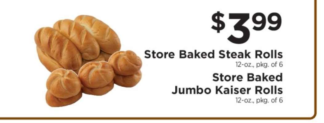 Store Baked Steak Rolls