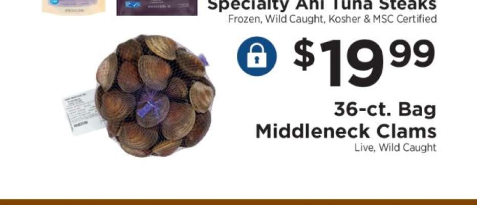 36-ct. Bag Middleneck Clams