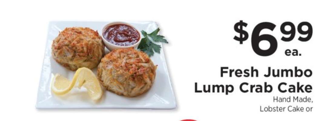 Fresh Jumbo Lump Crab Cake