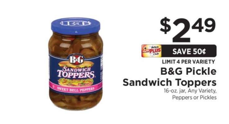 B&G Pickle Sandwich Toppers