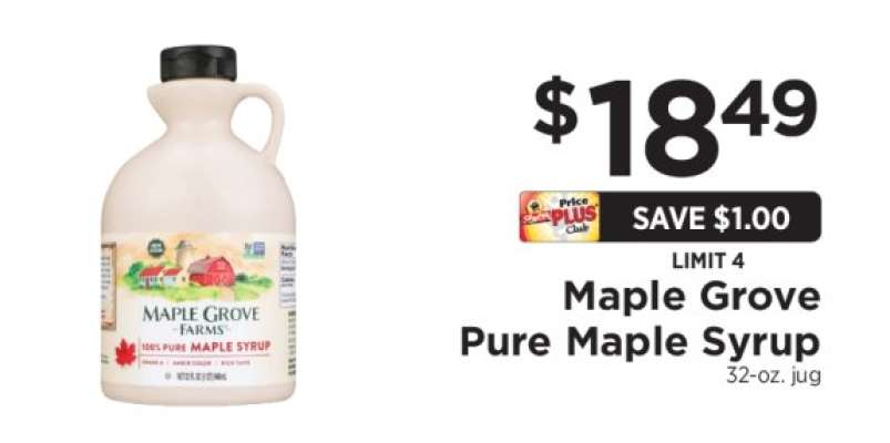 Maple Grove Pure Maple Syrup