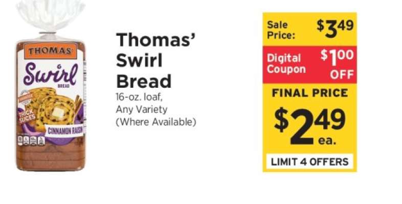 Thomas' Swirl Bread