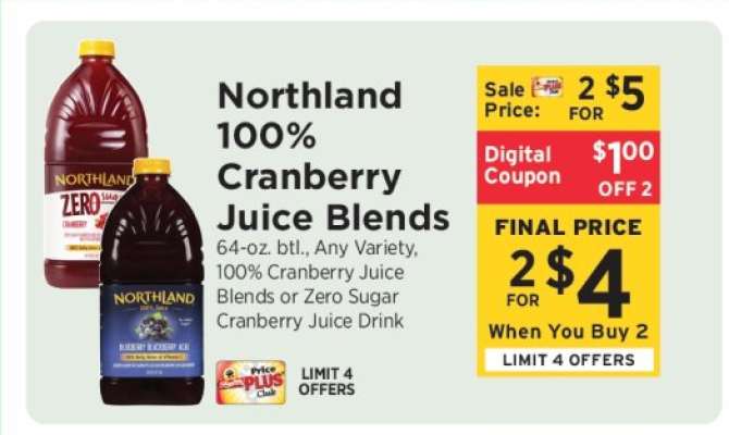 Northland 100% Cranberry Juice Blends
