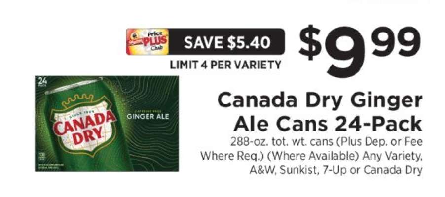 Canada Dry Ginger Ale Cans 24-Pack