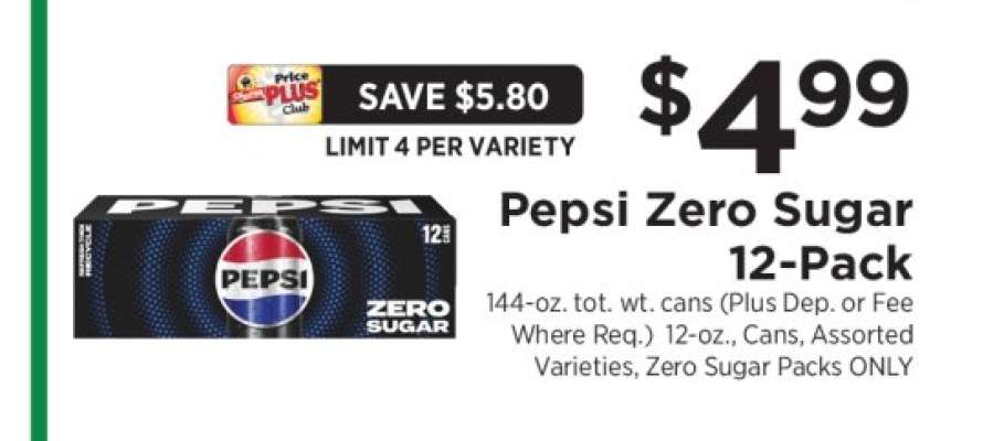 Pepsi Zero Sugar 12 Pack