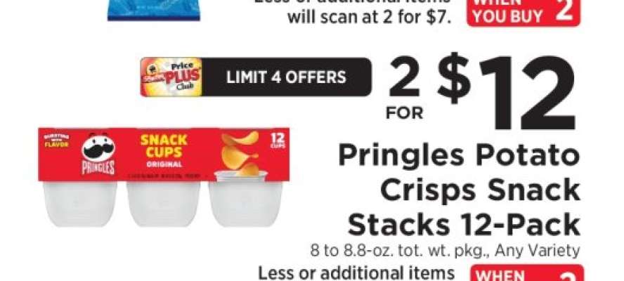 Pringles Potato Crisps Snack Stacks 12-Pack