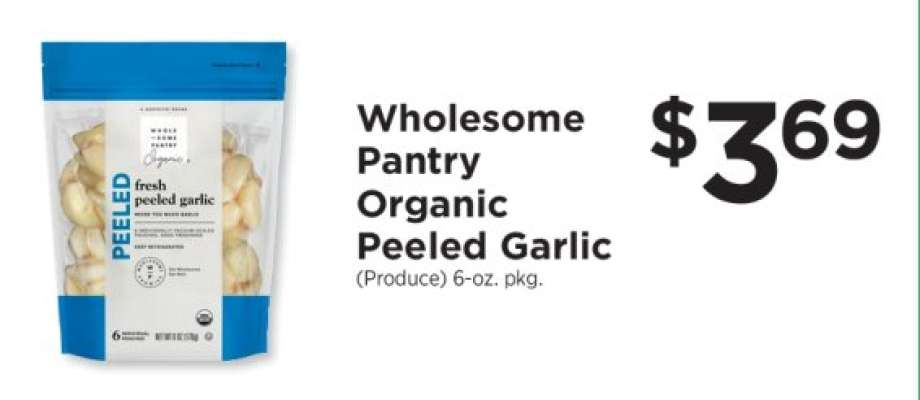 Wholesome Pantry Organic Peeled Garlic