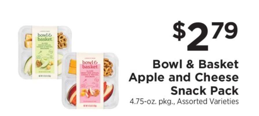 Bowl & Basket Apple and Cheese Snack Pack