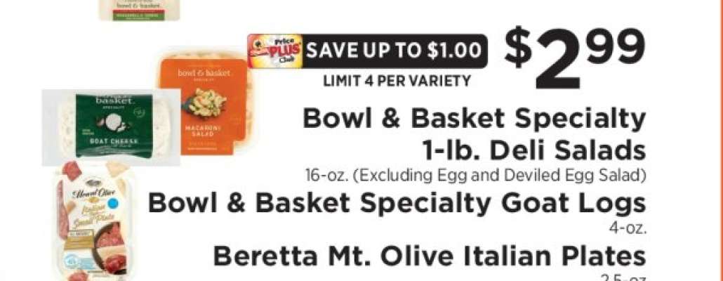 Bowl & Basket Specialty 1-lb. Deli Salads