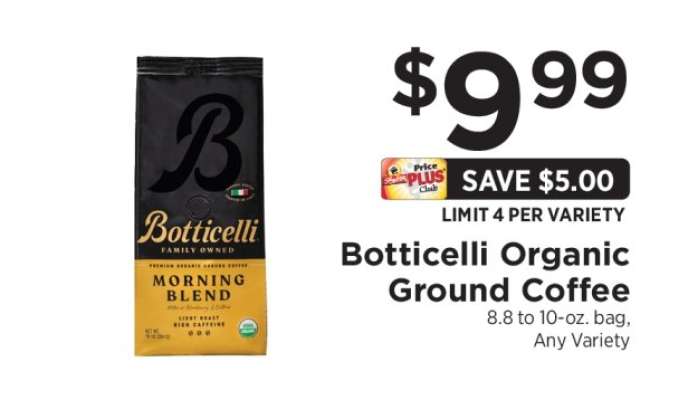 Botticelli Organic Ground Coffee