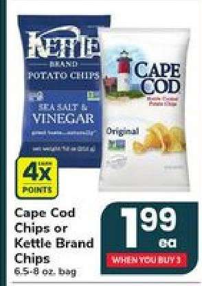 Cape Cod Chips or Kettle Brand Chips