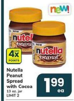 Nutella Peanut Spread with Cocoa