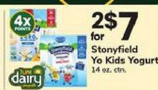 Stonyfield Yo Kids Yogurt